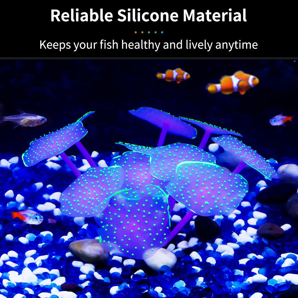 Uniclife corail en silicone non toxique, flexible et réaliste pour l'aquarium.