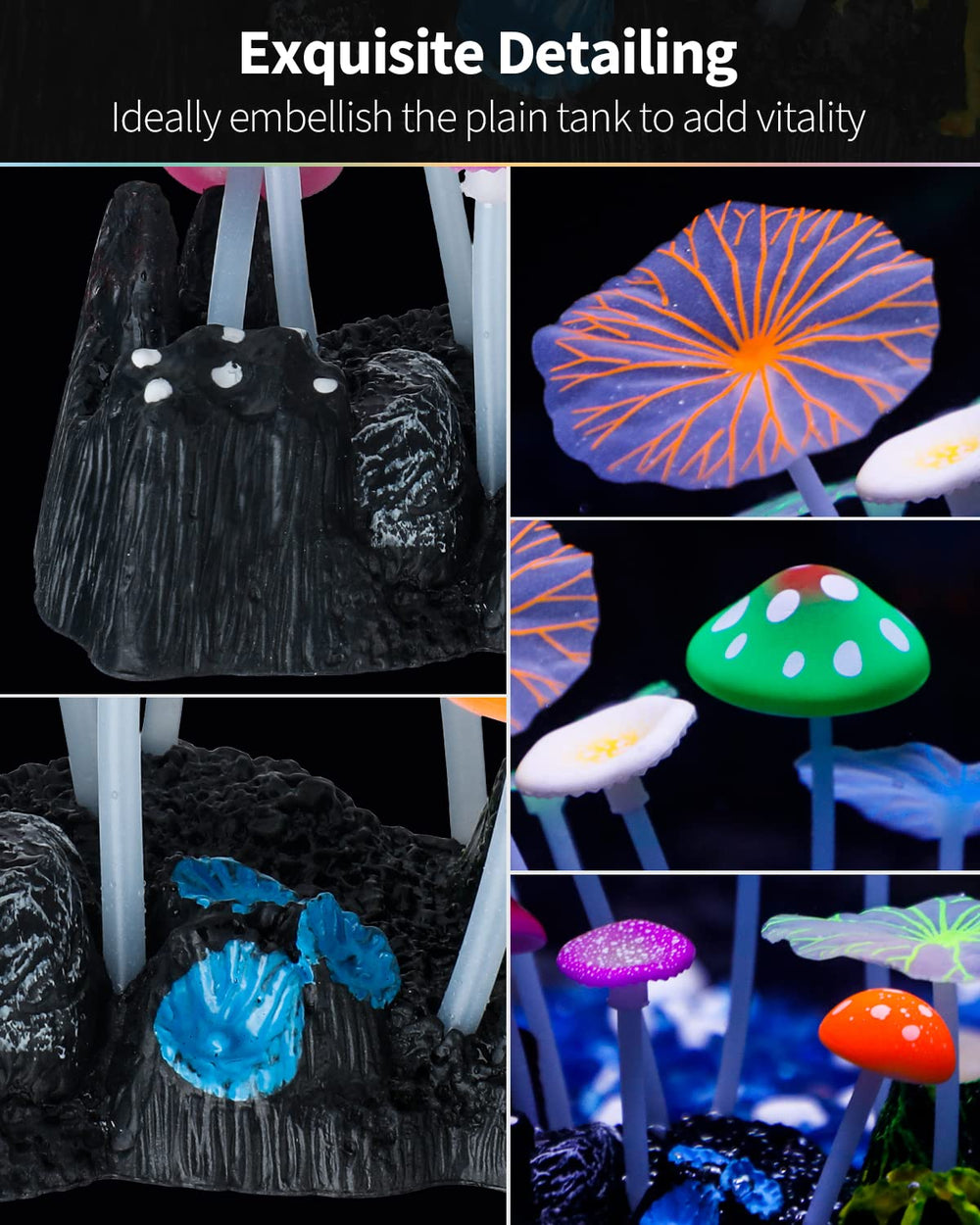 Uniclife matériel silicone doux et base plastique fiable pour poissons.