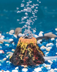 Uniclife ornement volcan aquarium, décor réaliste pour dynamiser le paysage aquatique.