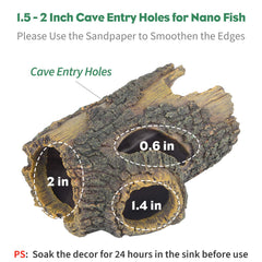 Ouvertures/cavités pour petits poissons facilitant la nage