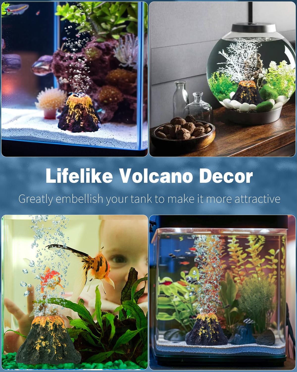 Uniclife pierre aeration interne aquarium, favorise l oxygénation et les bulles.
