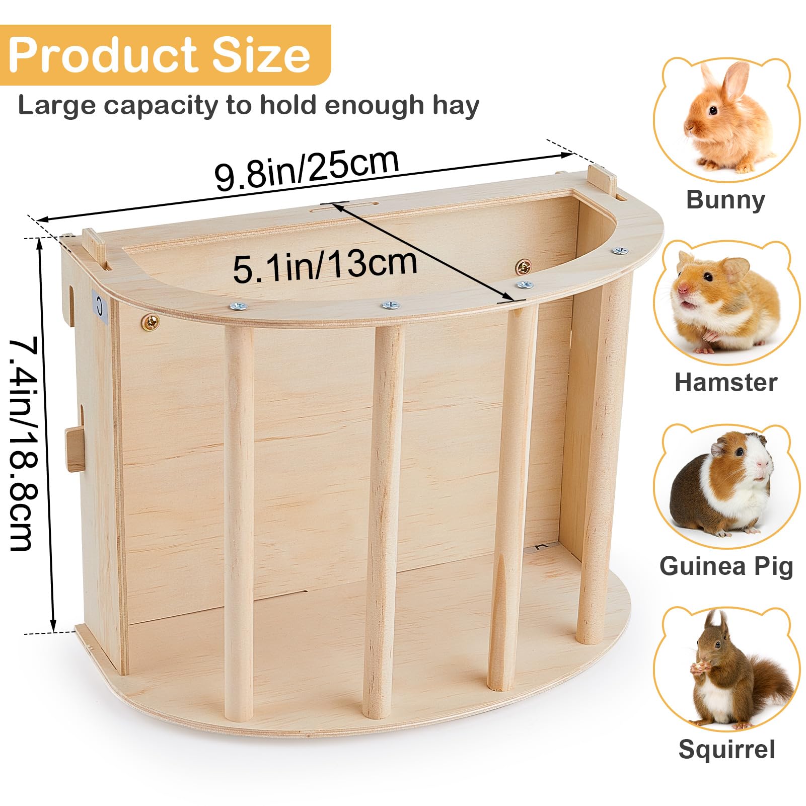 Porte-foin Unicorn Catcher adapté aux chinchillas.
