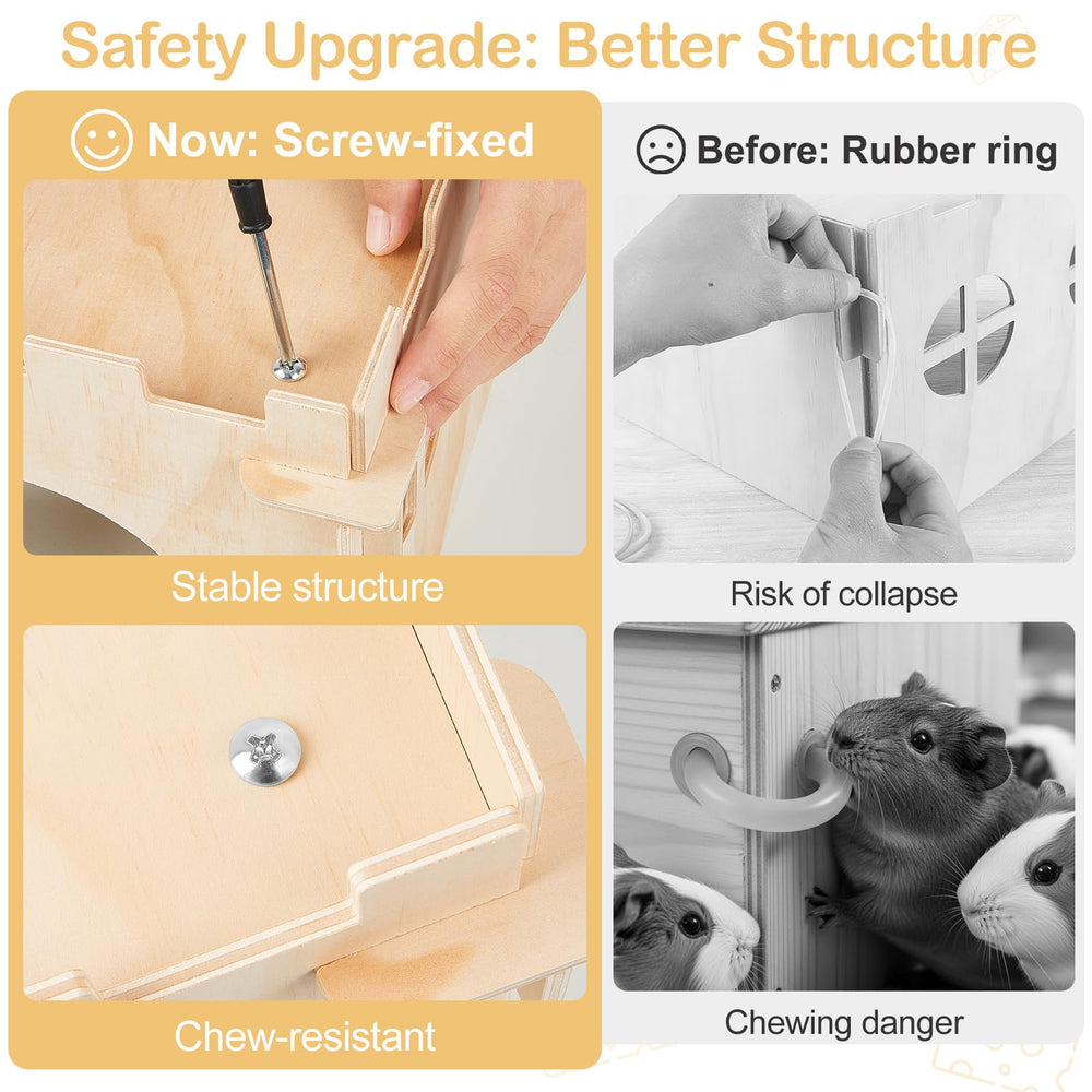 Habitat Unicorn Catcher avec portes multiples pour accès rapide et ventilé.