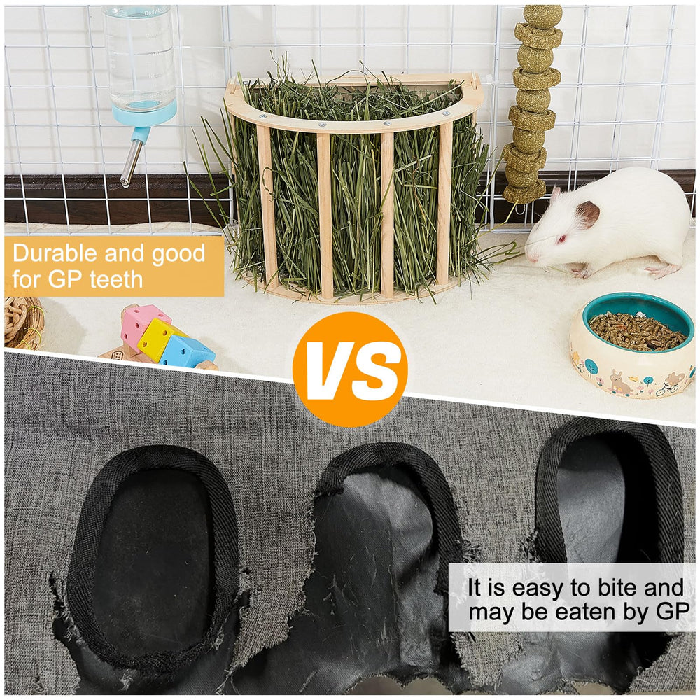 Porte-foin Unicorn Catcher pour lapin, accès facilité.