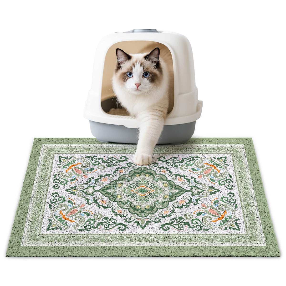 Tapis Unicorn Catcher 24x15 capte la litière et protège le sol.