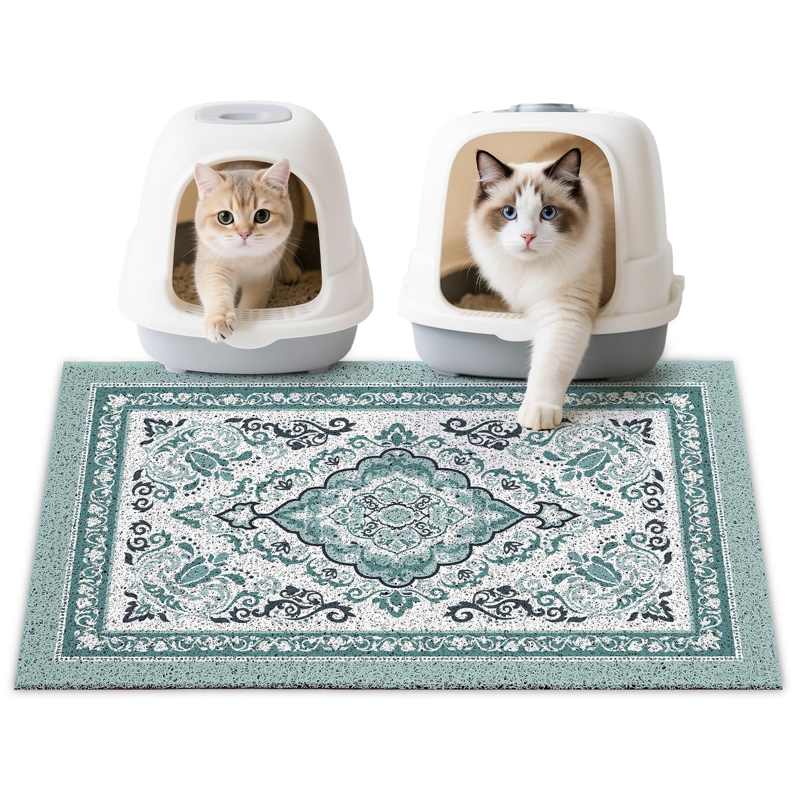 Unicorn Catcher Tapis Litière Chat avant-plan, capture les traces pour sol plus propre.