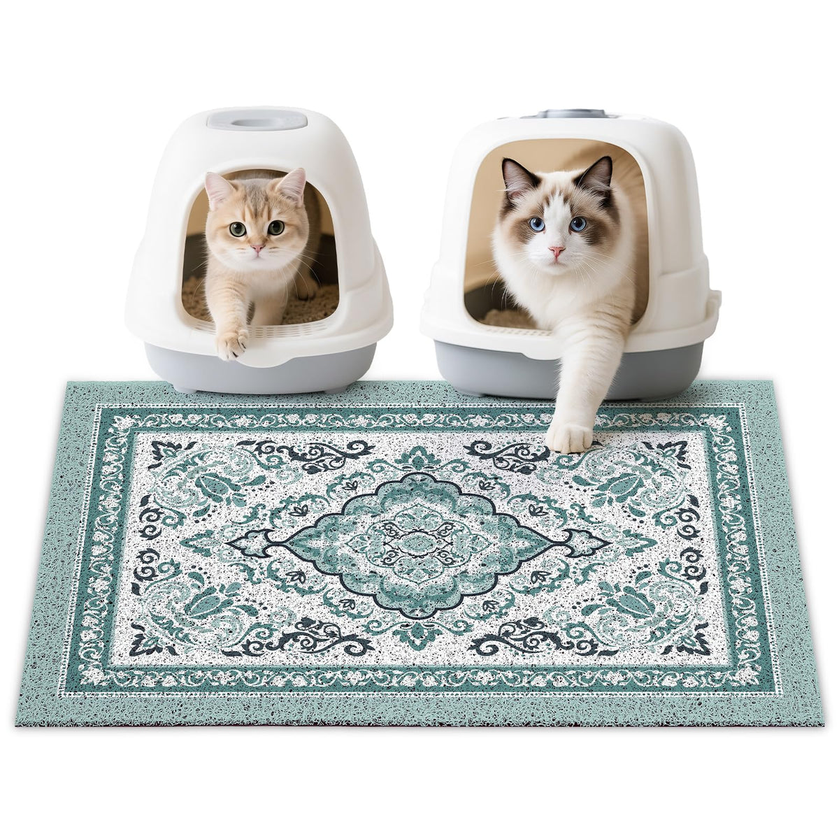 Unicorn Catcher Tapis Litière Chat avant-plan, capture les traces pour sol plus propre.