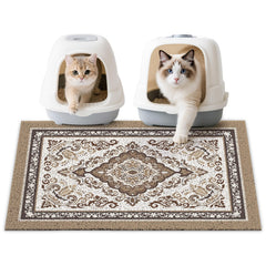 Tapis Unicorn Catcher 33x22 pouces brun anti-dérapant capture la litière sur les pattes