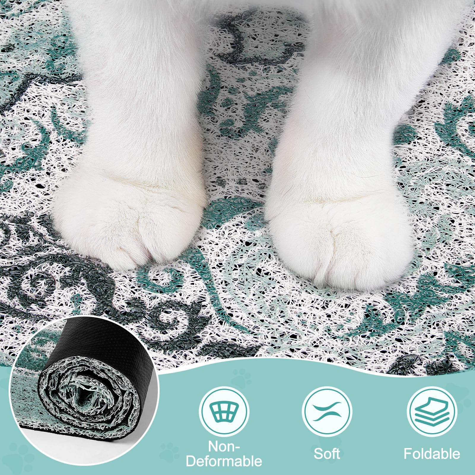 Unicorn Catcher Tapis Litière Chat motif décoratif, tapis polyvalent pour animaux.
