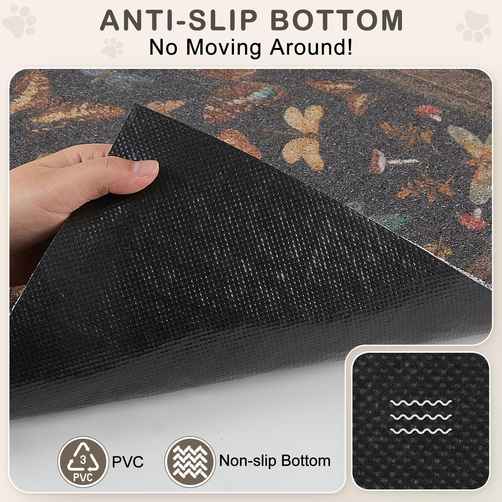 Unicorn Catcher tapis-litiere-douce-pvc: douceur pour les pattes et durabilité.