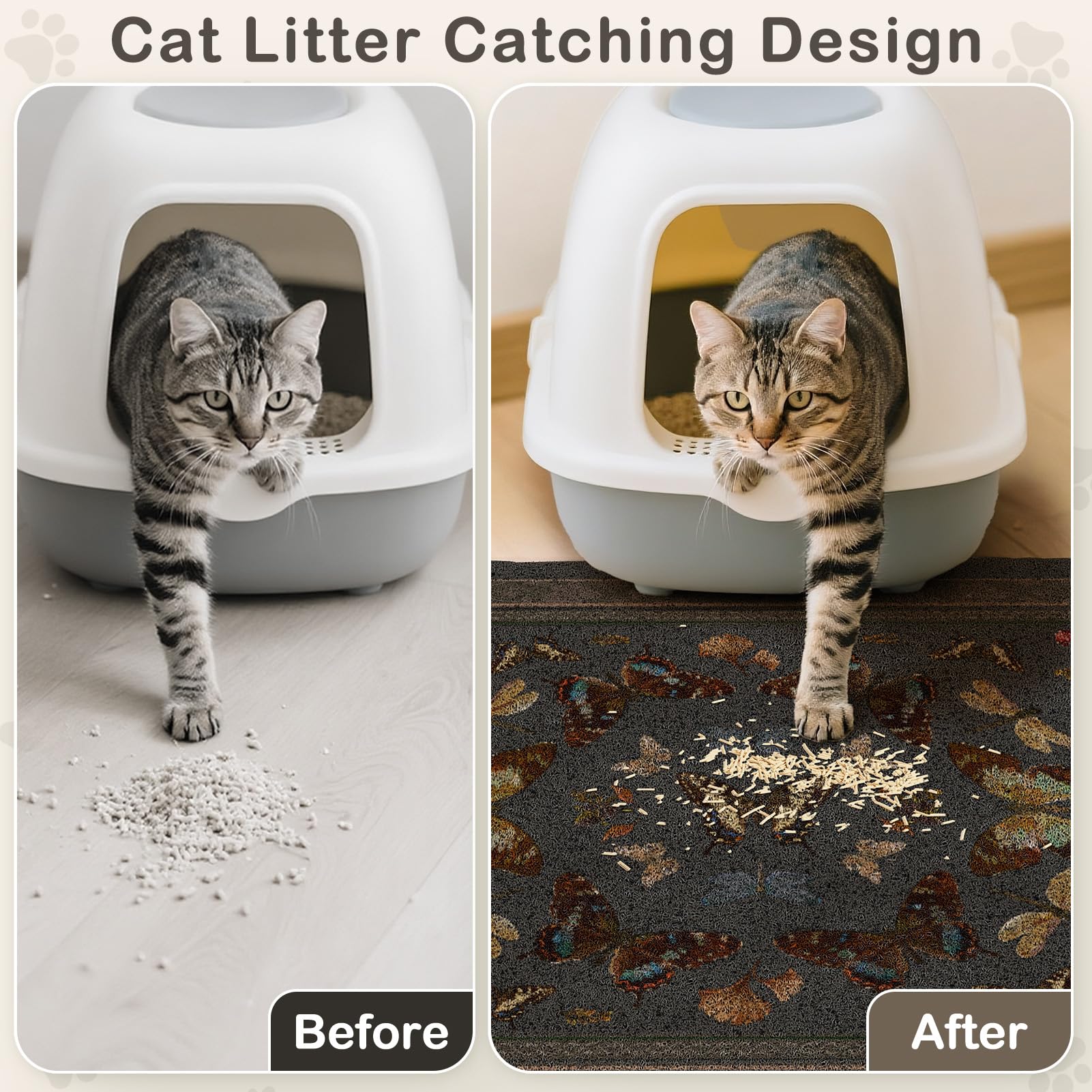 Unicorn Catcher tapis-litiere-mesh-haute-densite: capture efficace des grains.
