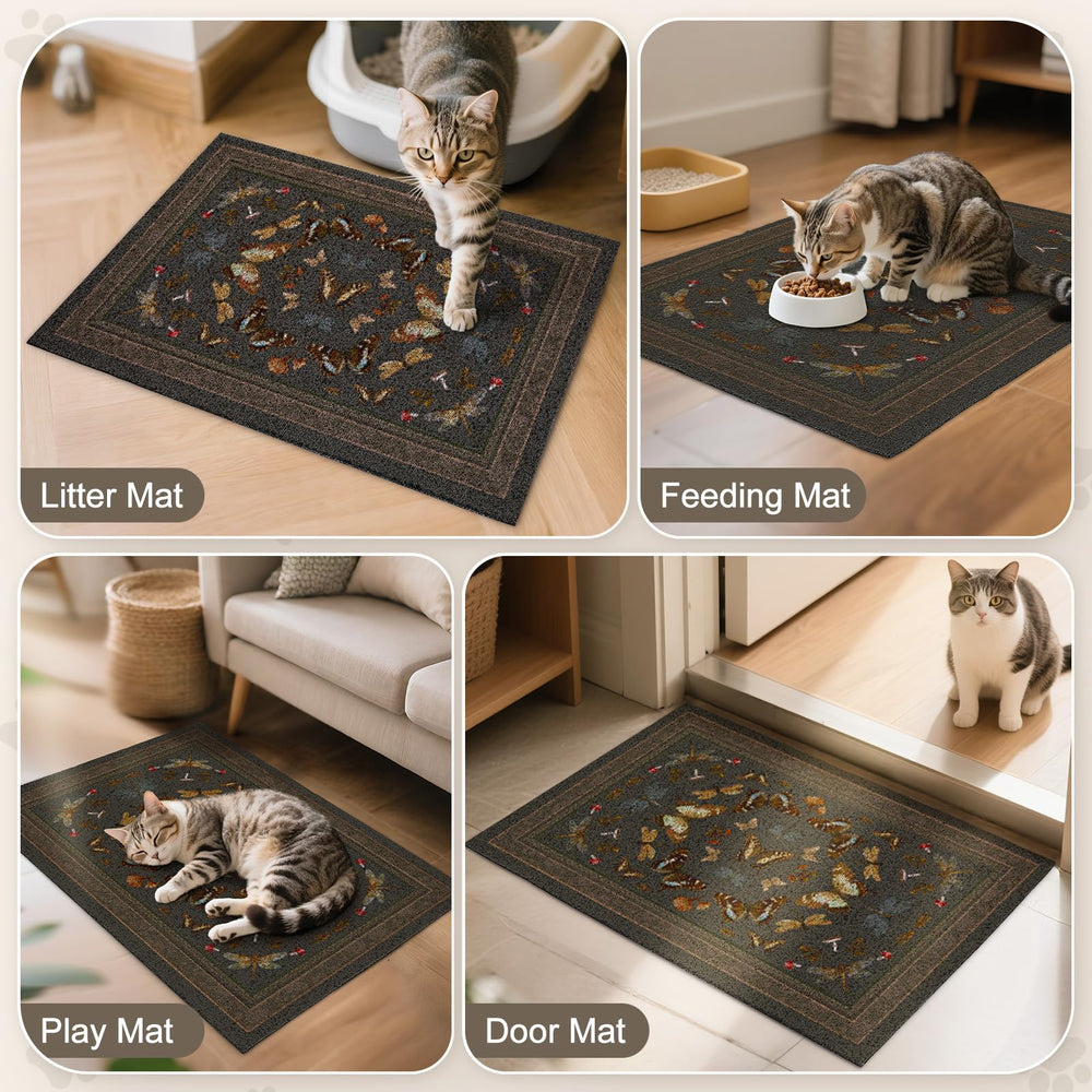 Unicorn Catcher tapis-litiere-polyvalent: peut servir de tapis pour nourriture.