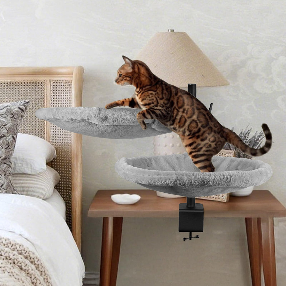 Unidevice Double Cat Desk Bed pince montage rapide protège le bureau.
