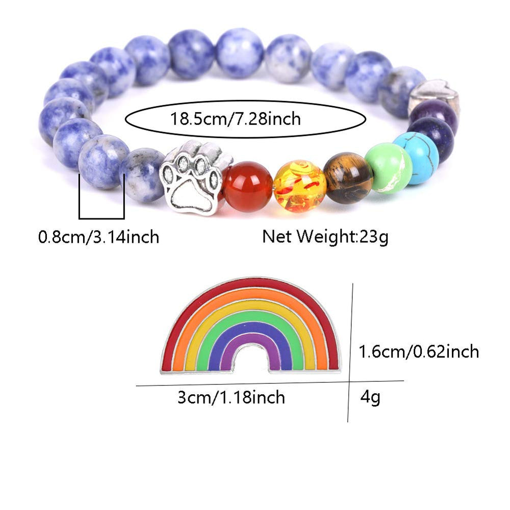 Écrin velours et broche arc-en-ciel inclus pour offrir