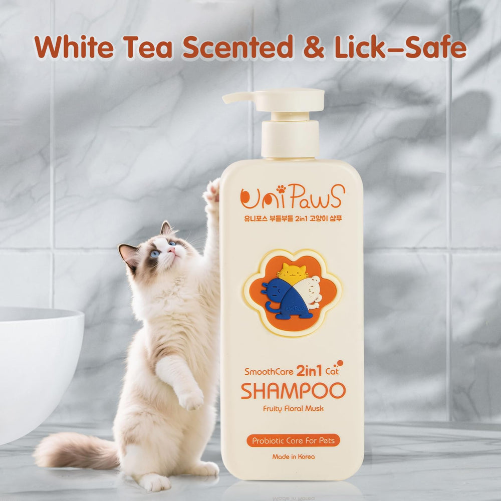 Bain sans stress avec parfum relaxant pour chats