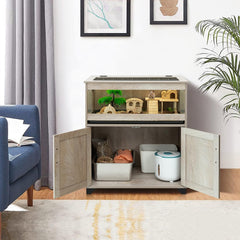 Armoire rangement intégrée Unipaws pour accessoires et fournitures.