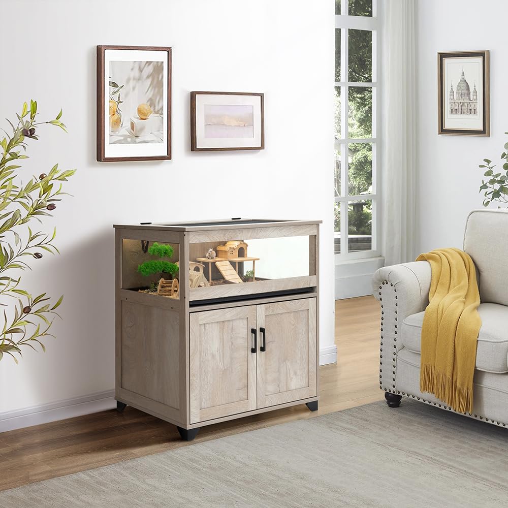 Cage Unipaws hérisson avec plateau amovible pour nettoyage rapide.