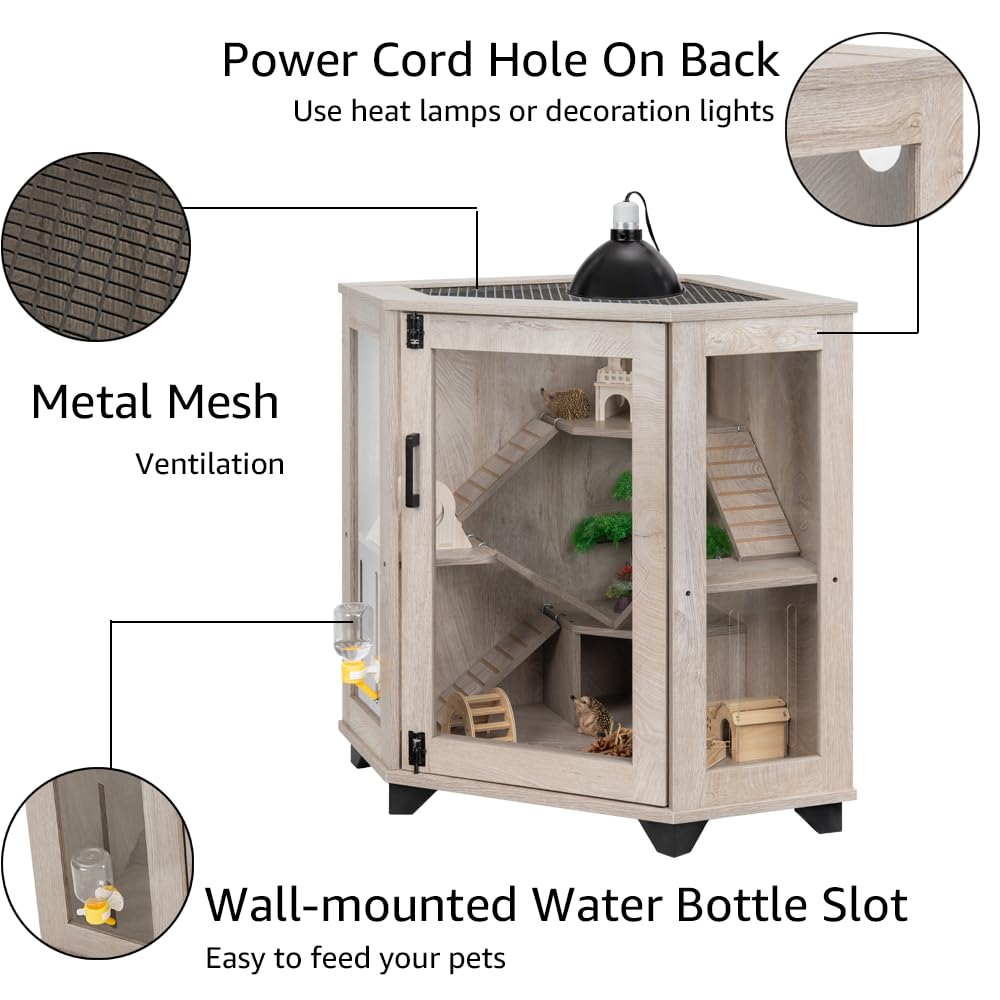 Unipaws cage maison interieure pour repos et jeux