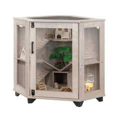 Unipaws cage aperçu coin pour petits animaux et espace optimisé