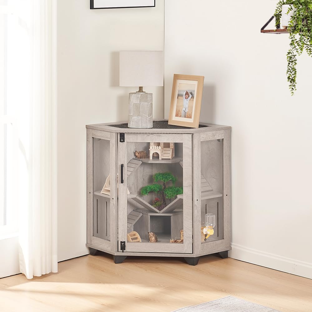 Unipaws cage portes acryliques claires pour surveiller les jeux