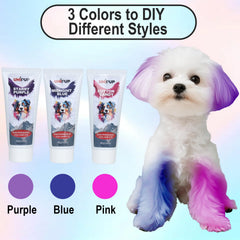 UNIPUP Coloration poil violet: option tendance pour pelage clair.