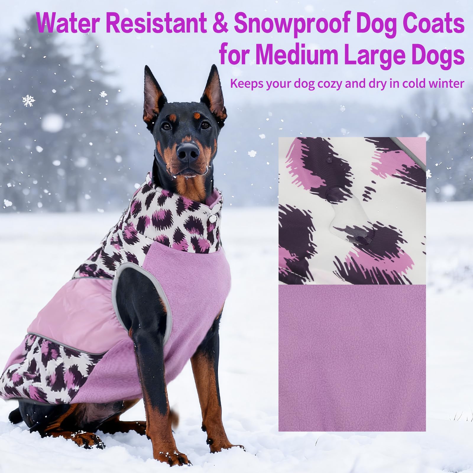 Manteau UNIPUP, fermeture zippée arrière, facile à mettre et enlever.