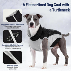 Veste hiver UNIPUP imperméable chien grande taille, temps pluvieux