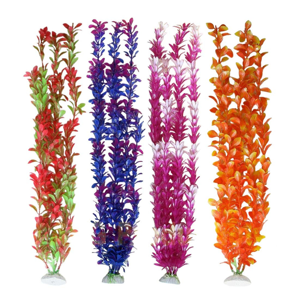 Plantes d'aquarium artificielles Unootel, hautes et réalistes, décor et entretien facilité.