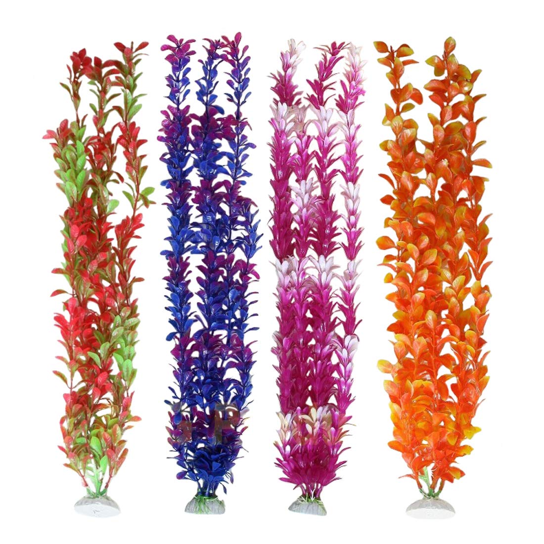 Plantes d'aquarium artificielles Unootel, hautes et réalistes, décor et entretien facilité.