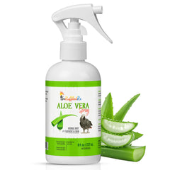 Bouteille UnRuffledRx brume-oiseaux pour une application douce sur le plumage.