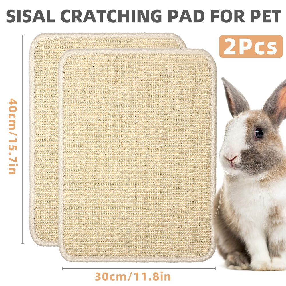 Duo de tapis sisal anti-dérapants Uotey, idéal pour l'exercice et le griffage