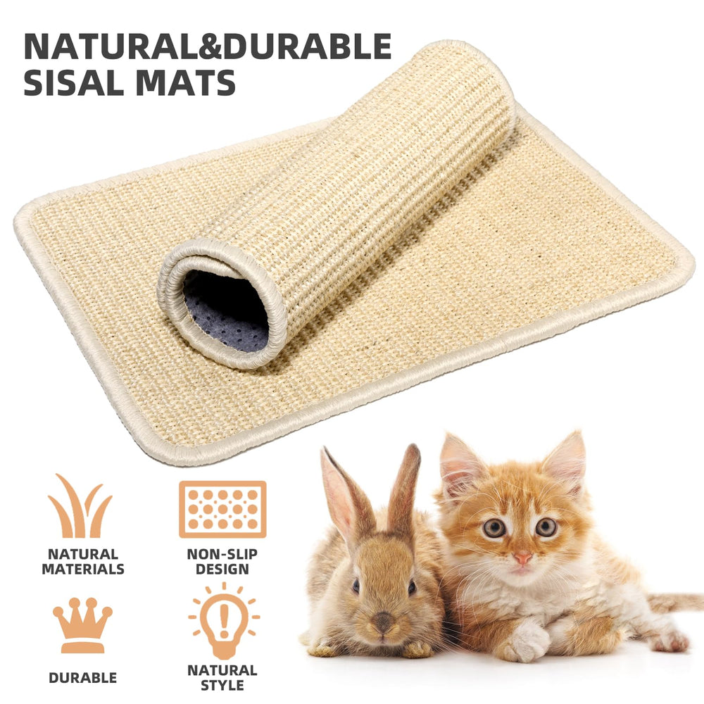 Tapis sisal naturel Uotey, durable et non toxique pour votre animal