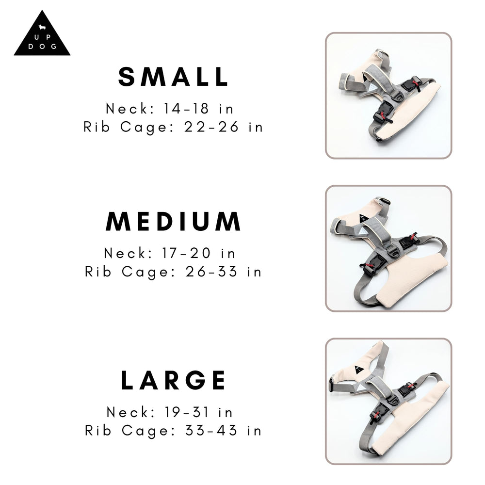 Harnais Up Dog Toys: réglage quatre points pour un ajustement sûr.