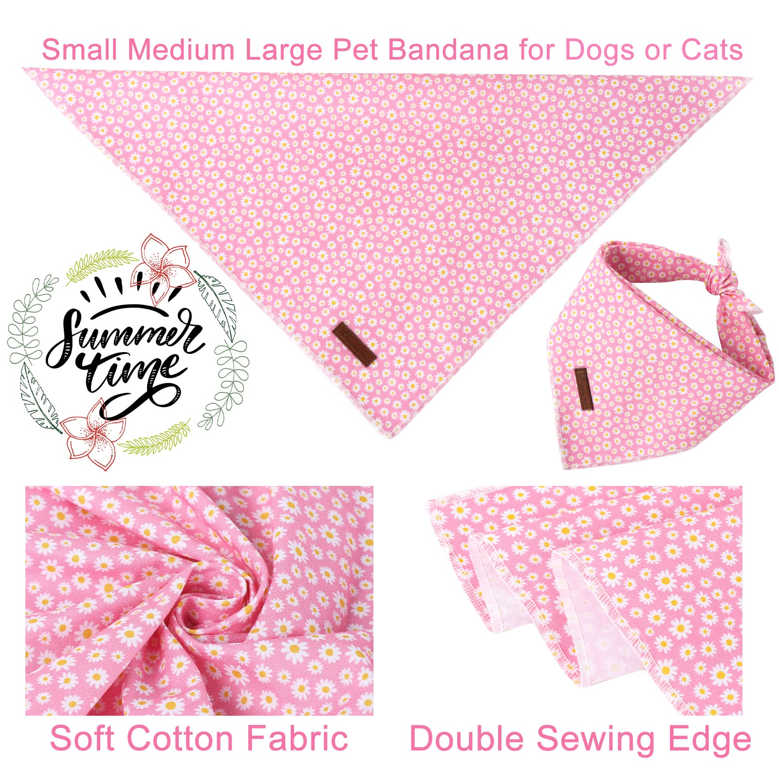 UP URARA PUP bandana été coton doux, confort peau sensible et douceur durable.