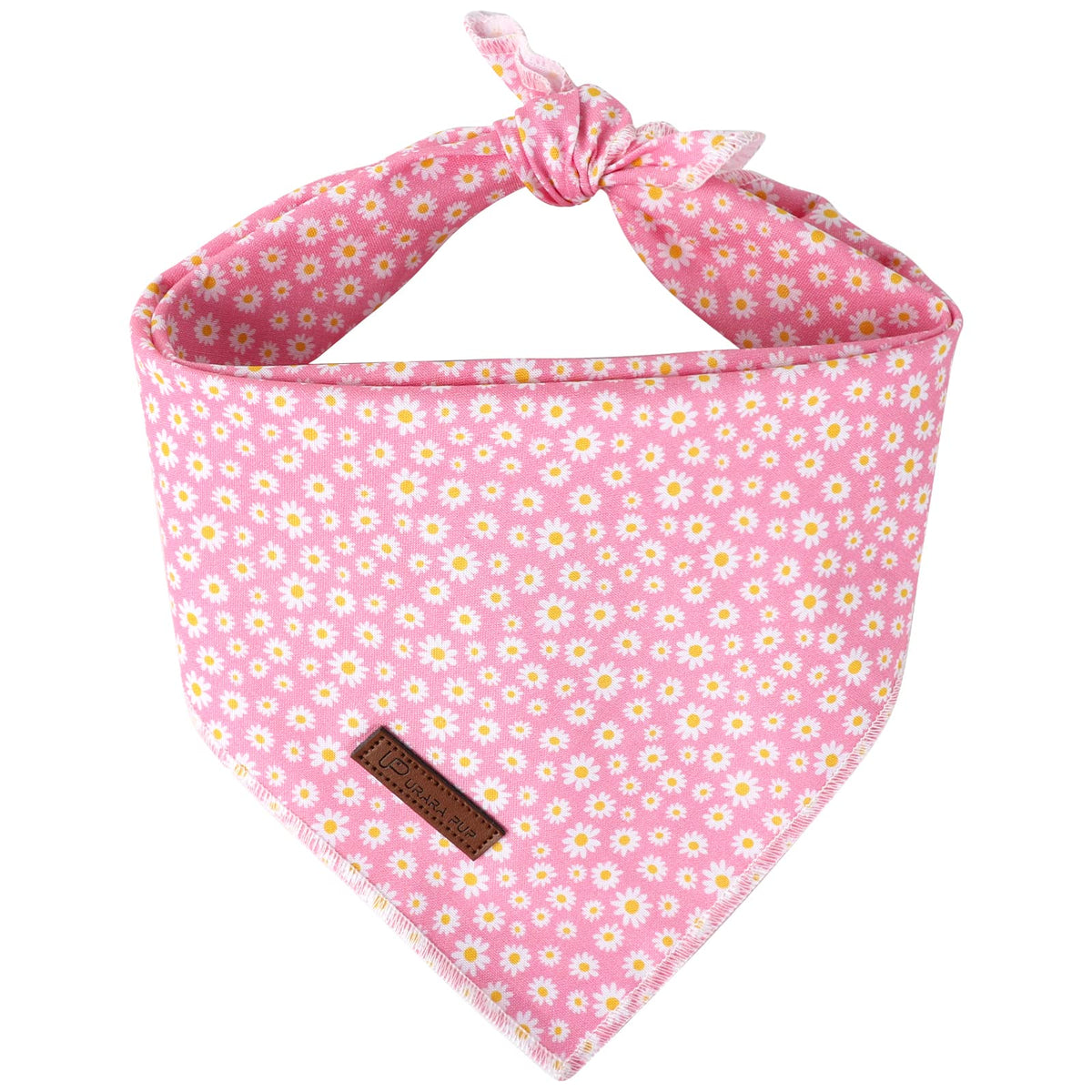 UP URARA PUP bandana été motif rose marguerite, look estival pour sorties et fêtes.