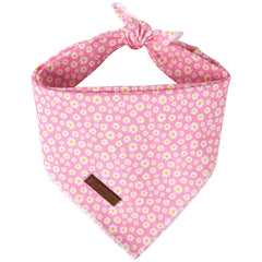 UP URARA PUP bandana été motif rose marguerite, look estival pour sorties et fêtes.