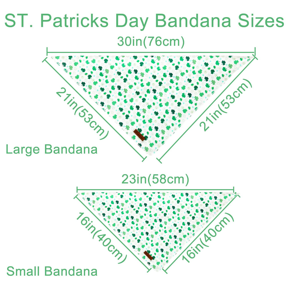Bandana UP URARA PUP motif Saint-Patrick, look chic lors des balades.