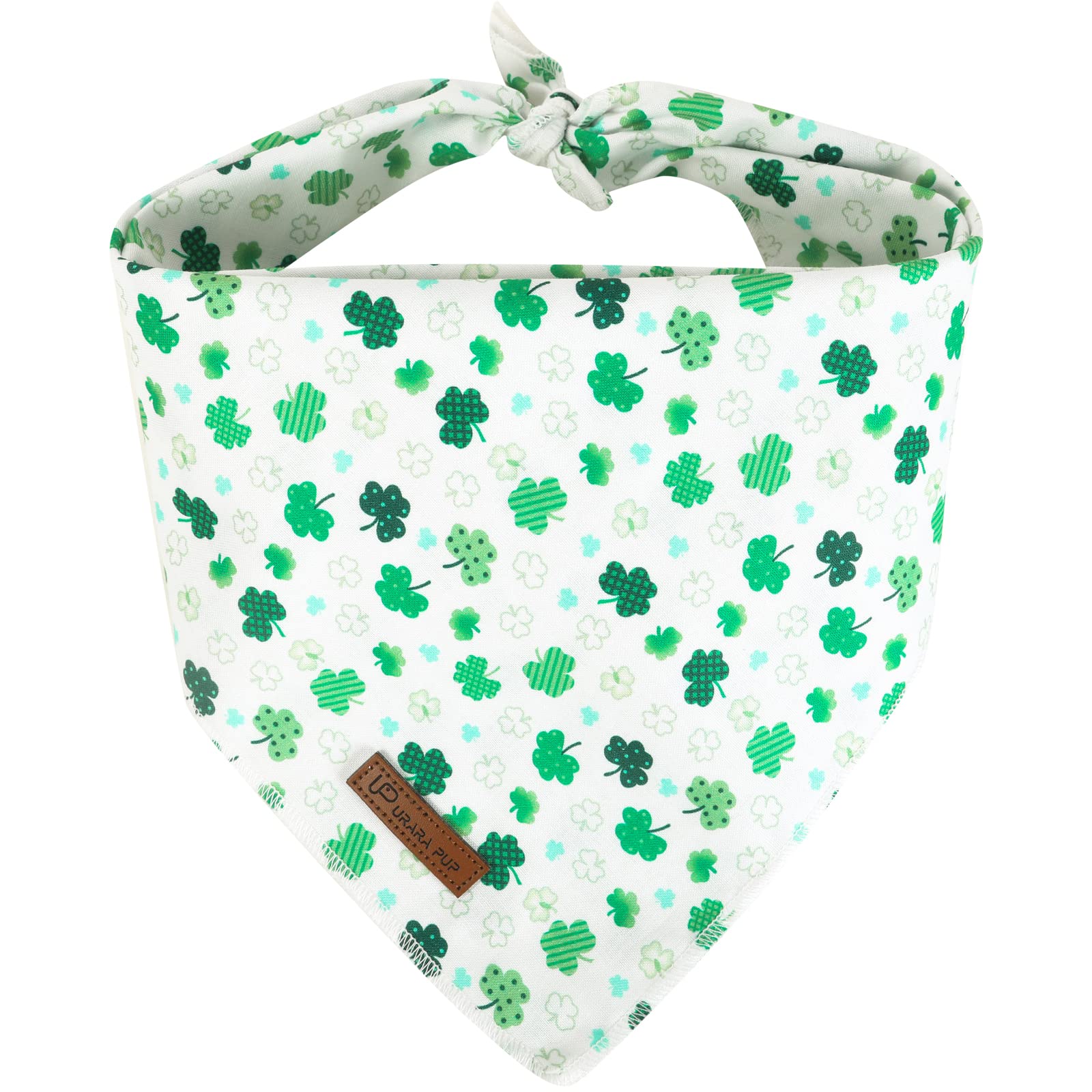 UP URARA PUP bandeau St Patrick triangle vert : accessoire festif et confortable pour chiens.