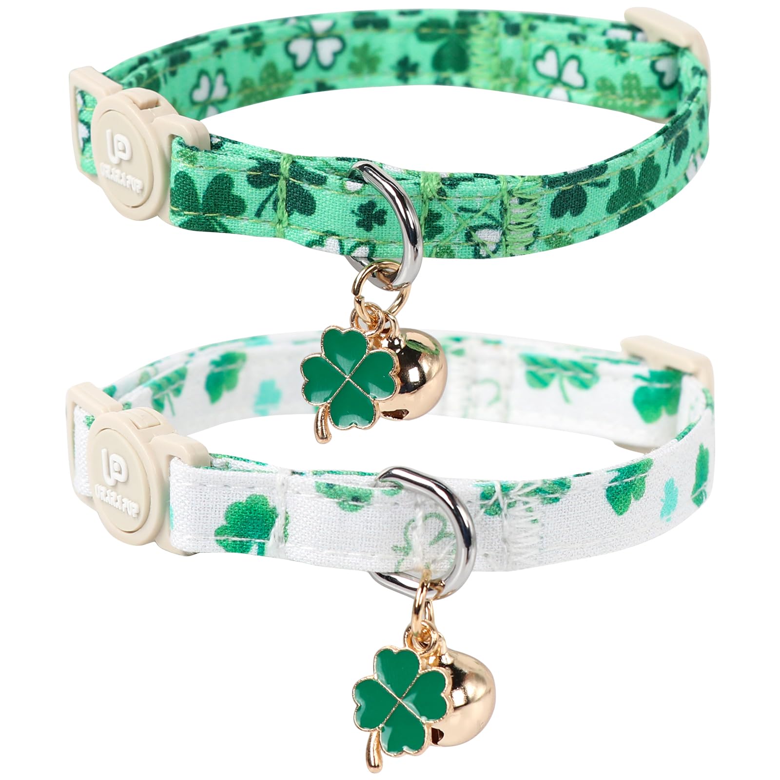 Collier chat UP URARA PUP Saint-Patrick vert – ensemble prêt à porter