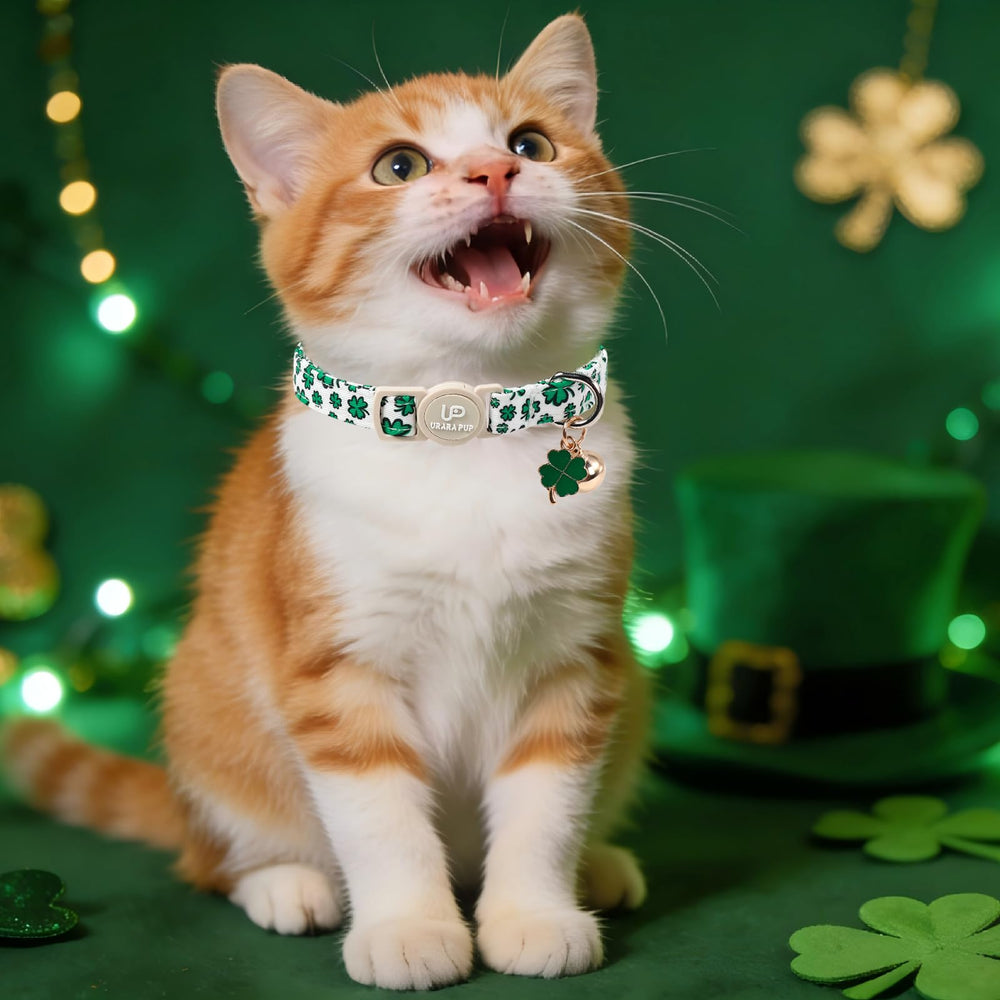 Collier UP URARA PUP réglable pour chats, adapté à différentes tailles.