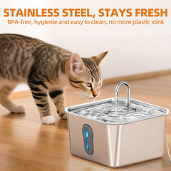 UPAWPIA filtration triple rend l'eau plus limpide et fraîche pour chat.