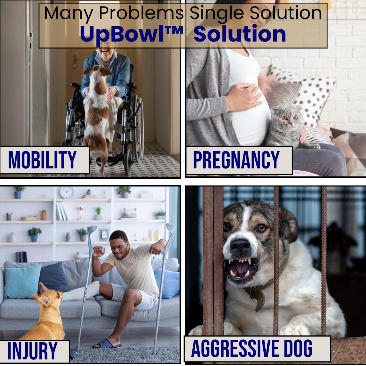 UpBowl manche ergonomique pour une prise en main confortable.