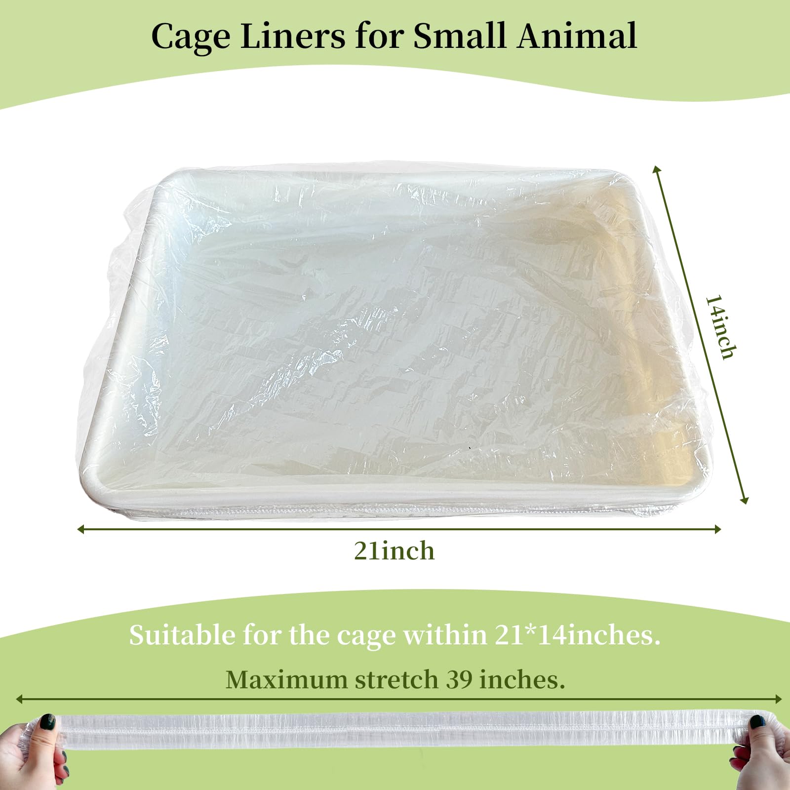 Upcessory liner cage animale transparent, observation facile