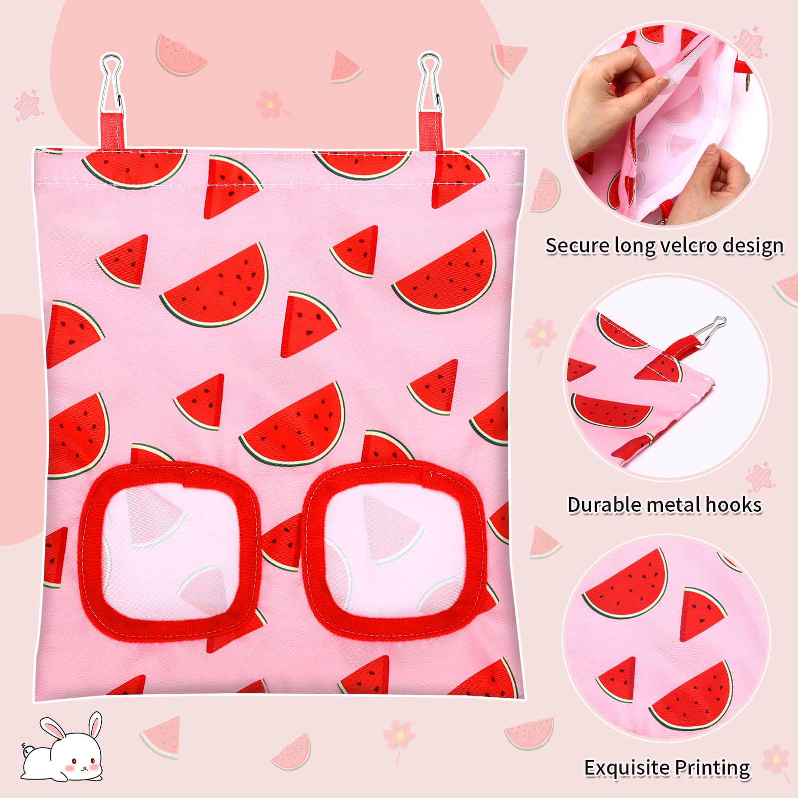 UPINS Accessoire accroche cage pour sac de foin lapins.