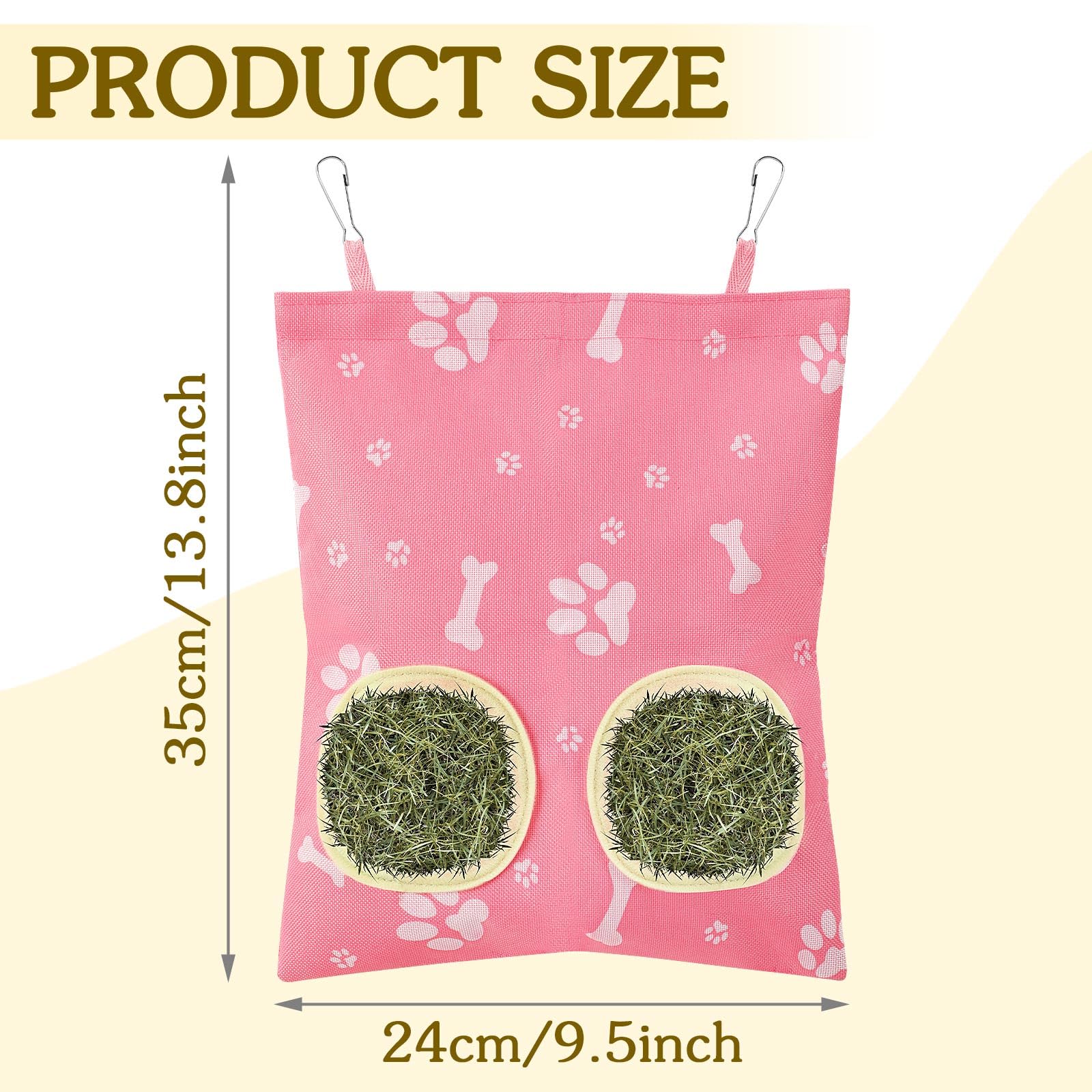 UPINS sac-a-foin-pour-lapins-motifs-varies, design coloré et attractif.