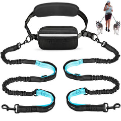 Uppetly laisse mains libres avec ceinture ajustable pour promenades confortables.