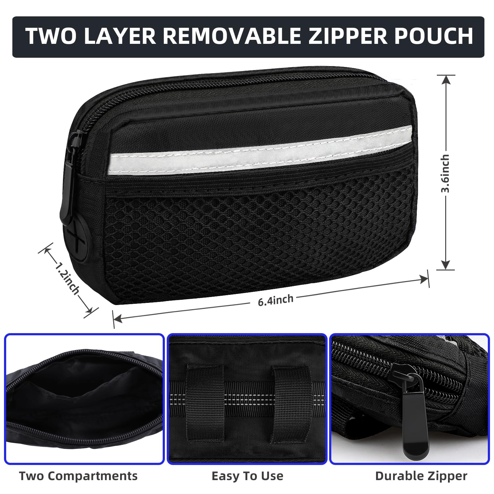 Sacoche pratique pour friandises et accessoires lors de la promenade