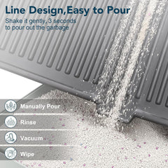 Upsky tapis litière chat nettoyage facile par rinçage rapide