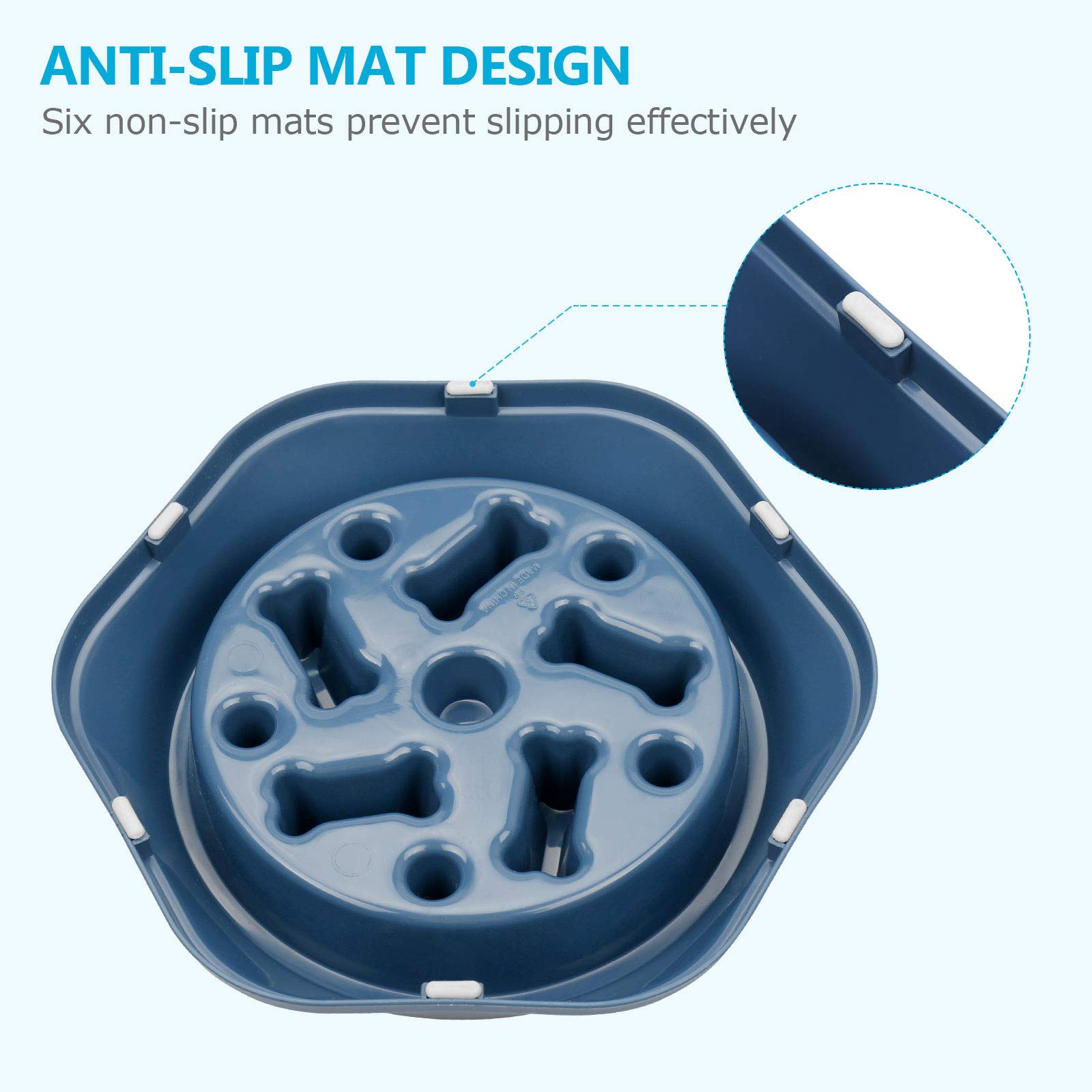 Upsky bol lentisseur facile à nettoyer, lave-vaisselle compatible.