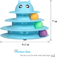 Upsky balles colorées six, divertissent le chat avec des stimulations visuelles.